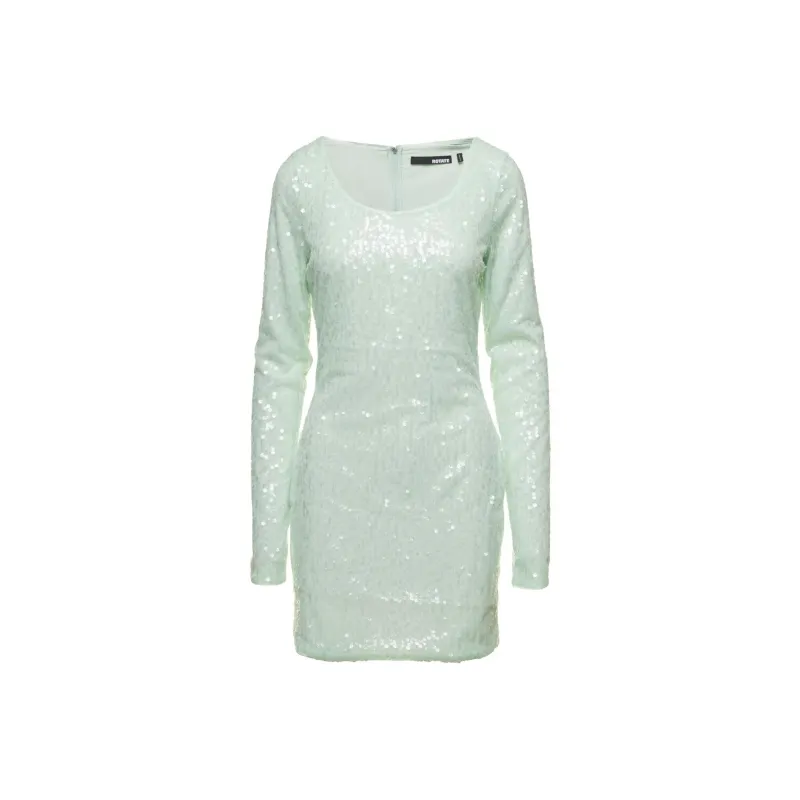 Rotate Sequins Long Sleeved Mini Dress-0