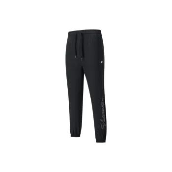 XTEP Knitted Sports Pants Women's Jet Black
