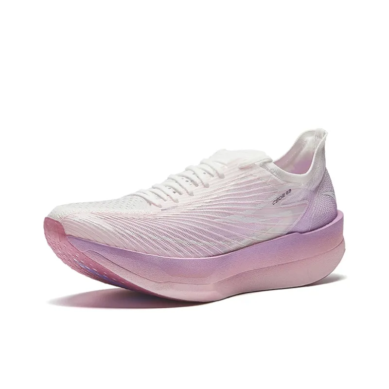 Anta C202 G9 Anti Slip Wear Resistant Low Top Casual Running Shoes Men's White Purple-1