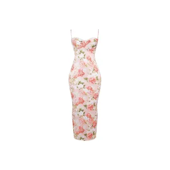 HOUSE OF CB JOSEFINA Slip Dress Women's PINK PEONY/Pink Peony