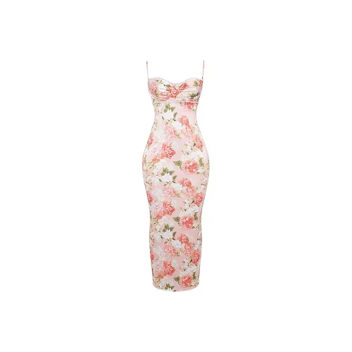 HOUSE OF CB JOSEFINA Slip Dress Women's PINK PEONY/Pink Peony
