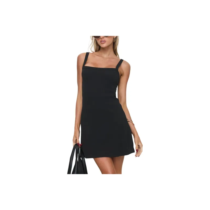 PRINCESS POLLY DE SANTIS MINI DRESS Slip Dresses Women's Black-0
