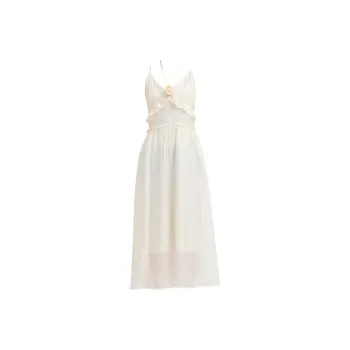 Emodues Slip Dresses Women's Apricot