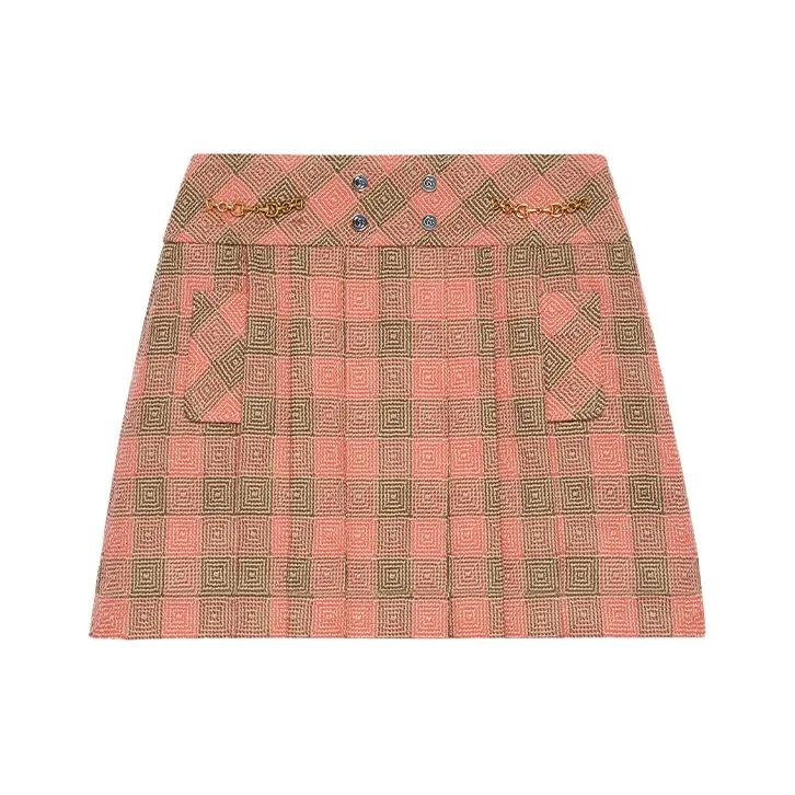 GUCCI Casual Short Skirts Women's Pink-0