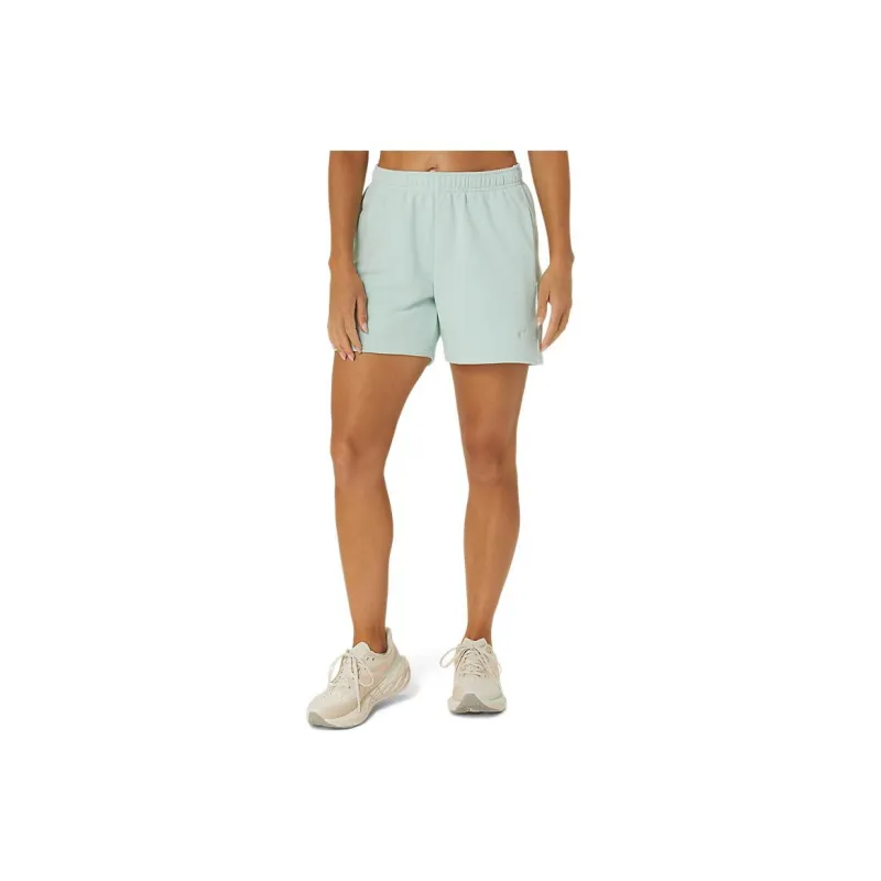 Asics French Terry 5in Short Casual Shorts Women's Green-0