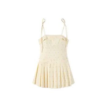 CARIEDO Slip Dresses Women's Cream Yellow