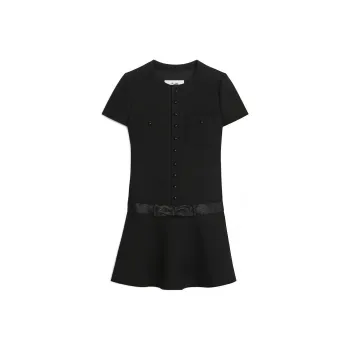 CELINE Chelsea Embroidered Mini Dress