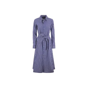 Polo Ralph Lauren Striped Belted Shirt Dress