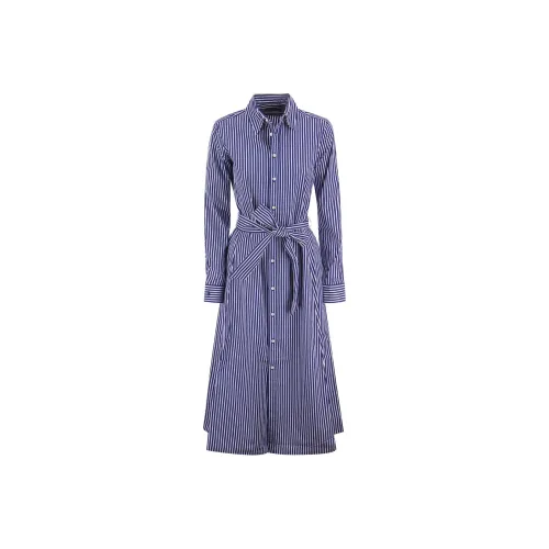 Multi Shine Print Hoodie Teens Striped Belted Shirt Dress