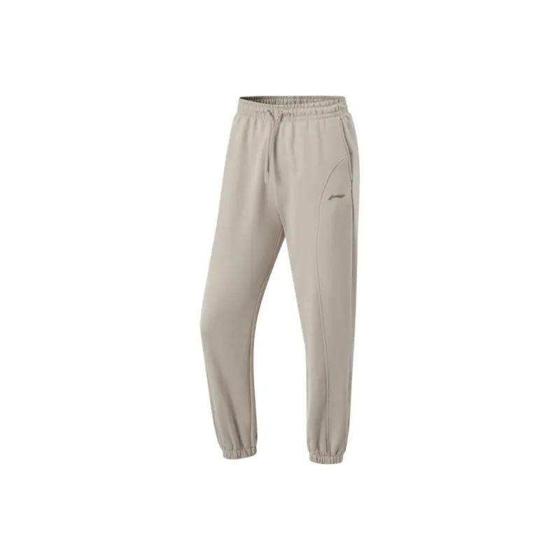 LiNing Fitness Series Knitted Sweatpants Women's Dusty Gray-0