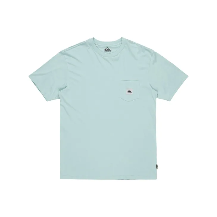 Quiksilver T Shirt Men's Aqua Blue-0