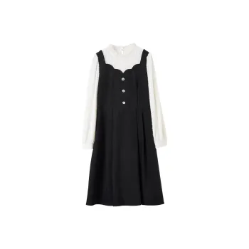 XIANGYING Long Sleeved Dresses Women's