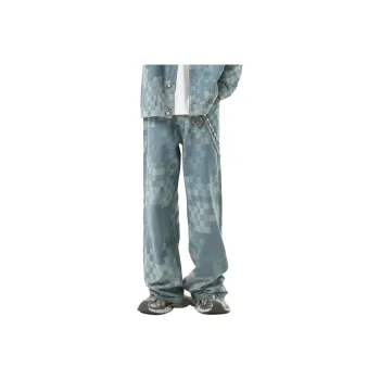 YINLEI Jeans Unisex Blue