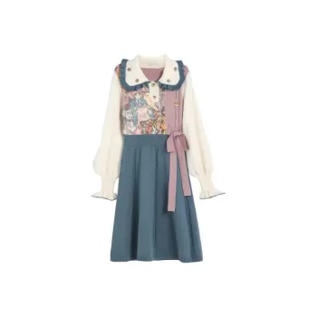 Lookinto Long-Sleeved Dresses Women's Image Color