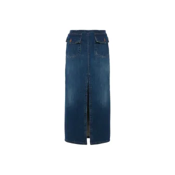 Chloé Denim Midi Skirt
