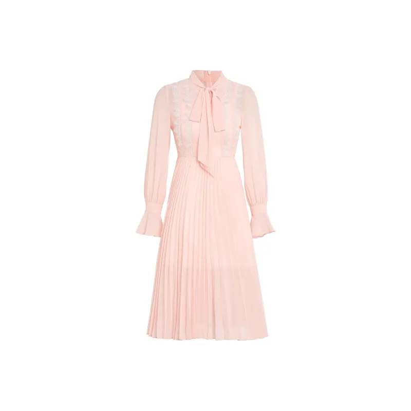 AUI Long Sleeved Dress Women's Pink-0