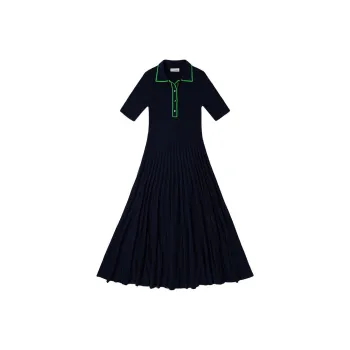 LACOSTE Short Sleeved Dress Women's Dark Blue