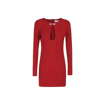 Blumarine Long Sleeved Dress Women's Red