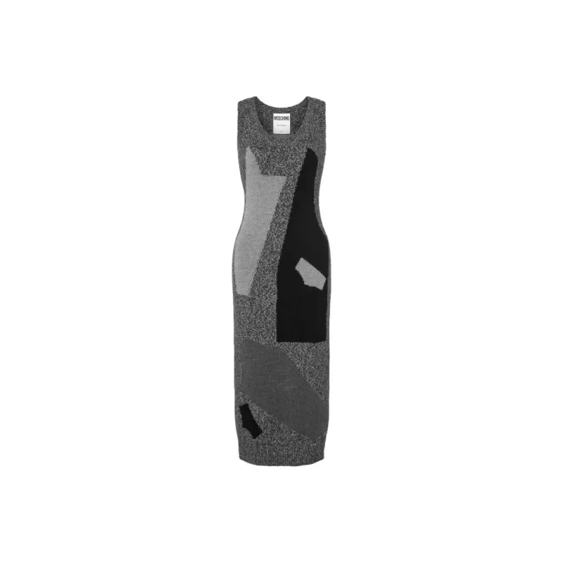 MOSCHINO Sleeveless Dresses Women's Gray-0