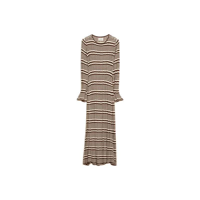 HOLZWEILER FW24 Long Sleeved Dress Women's Brown-0