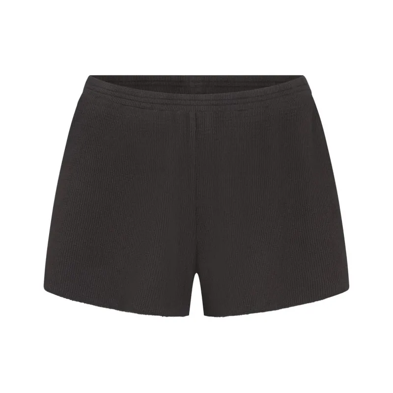 SKIMS WAFFLE SHORT Casual Shorts Women's ASH/Ash Gray-0