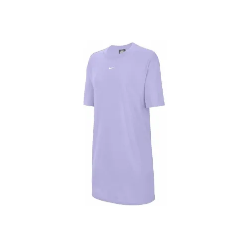 Nike Short Sleeved Dresses Women's Dopamine Dressing Purple