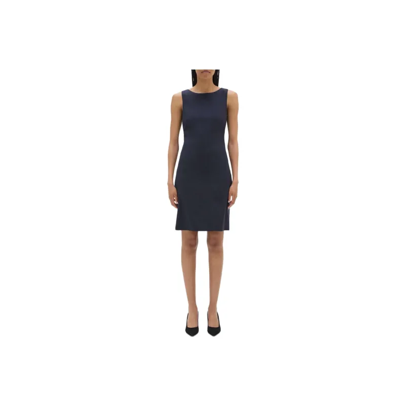 THEORY Sleeveless Dress Women's Marine Blue-0