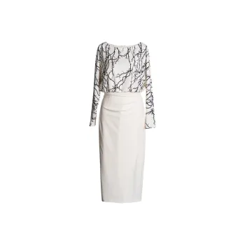 ROEYSHOUSE Long Sleeved Dress Women's Multicolor