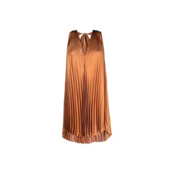 STYLAND Sleeveless Dress Women's Pumpkin Orange