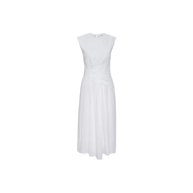 FRAME SS24 Sleeveless Dress Women's White-0