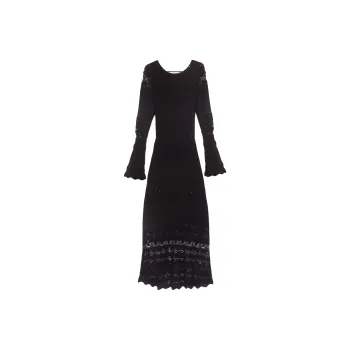 Maje Long-Sleeved Dresses Women's Black