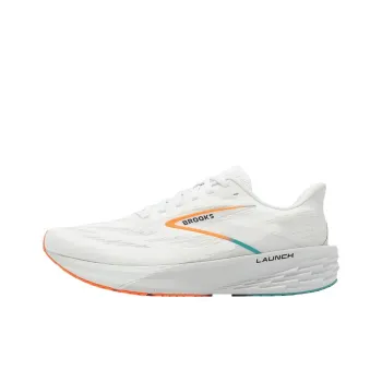 Brooks Launch 11 Shock Absorbers With Slip Resistant Features Low Top Casual Running Shoes Unisex White