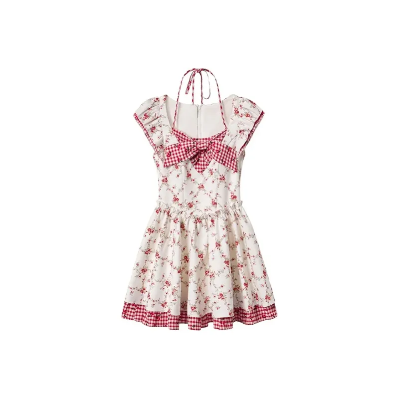 SKYA Short Sleeved Dress Women's Pink-0