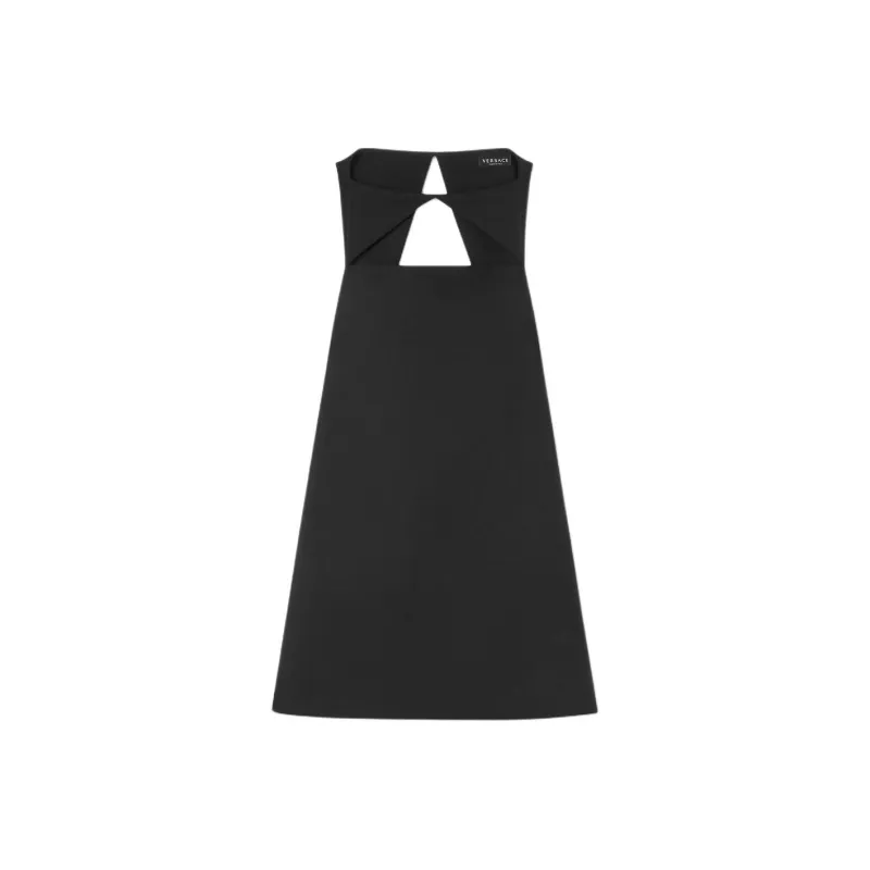 VERSACE Cut Out Open Back Sleeveless Mini Dress-0