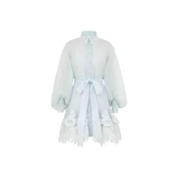 Zimmermann Crush Lace Shirt Dress
