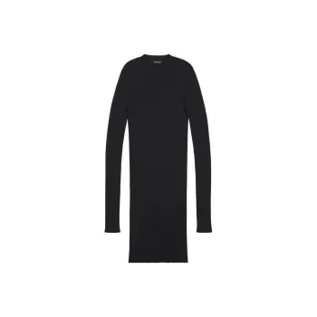Balenciaga Crewneck Knitted Mini Dress