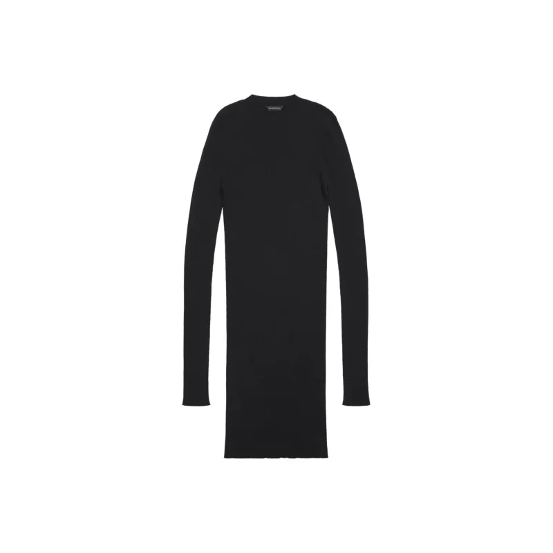 Balenciaga Crewneck Knitted Mini Dress-0
