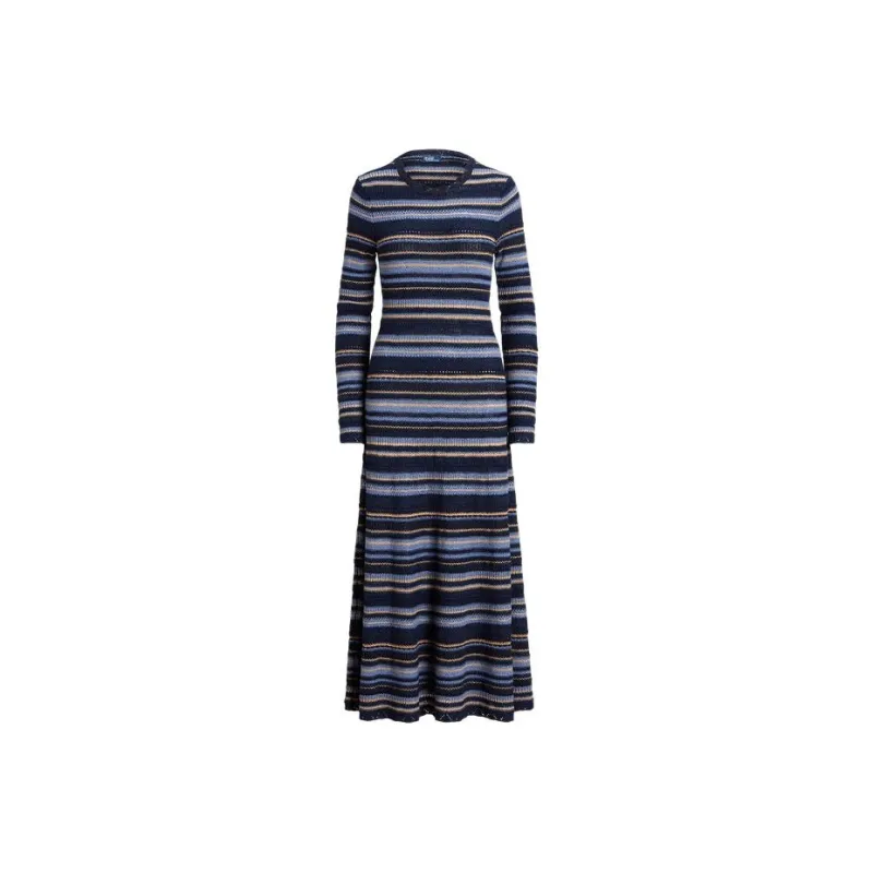 Polo Ralph Lauren SS24 Long-Sleeved Dresses Women's Multicolor-0