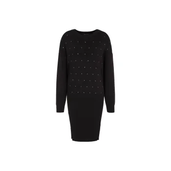 ARMANI EXCHANGE Long Sleeved Dresses Women's Black