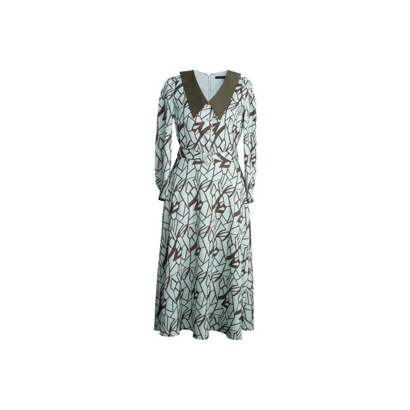 ROEYSHOUSE Long Sleeved Dress Women's Multicolor-0