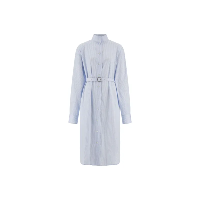 Ferragamo Striped Shirt Dress-0