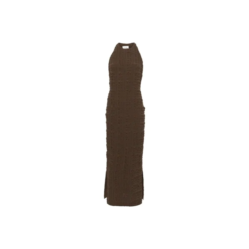 NANUSHKA SS24 Sleeveless Dress Women's Coffee-0