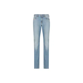 DIESEL Logo Patch Skinny Cut Jeans
