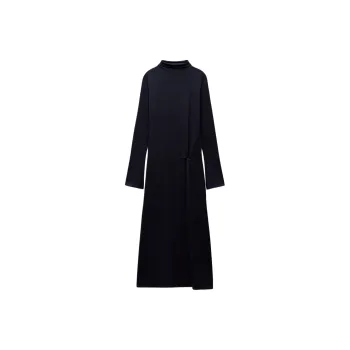 ZARA Long-Sleeved Dresses Women's Marine Blue