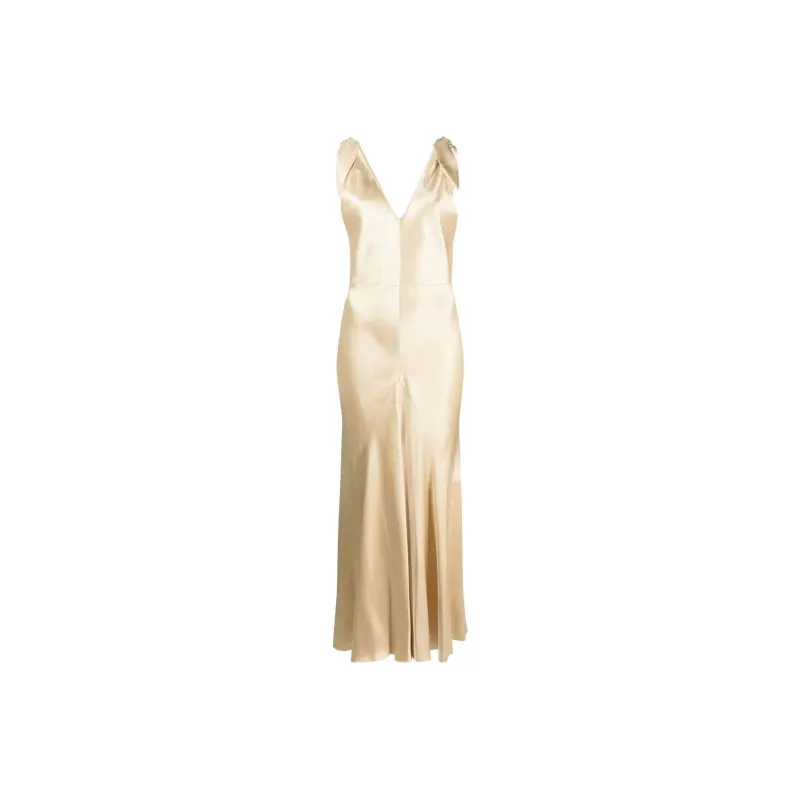 GABRIELA HEARST Sleeveless Dresses Women's Beige-0