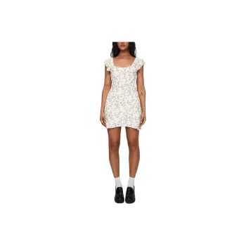 PRINCESS POLLY WHITECHAPEL MINI DRESS Short Sleeved Dresses Women's MULTI/Multicolor