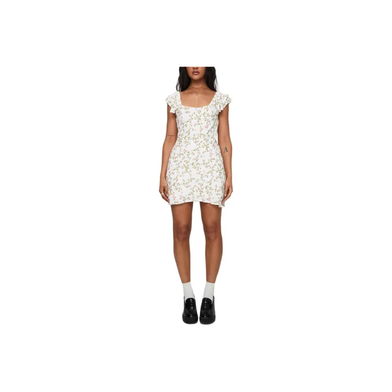 PRINCESS POLLY WHITECHAPEL MINI DRESS Short Sleeved Dresses Women's MULTI/Multicolor-0