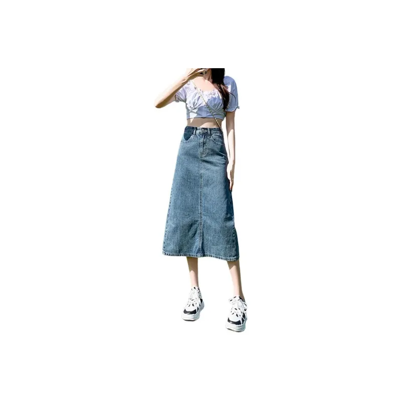 ZAZN Denim Long Skirts Women's-6