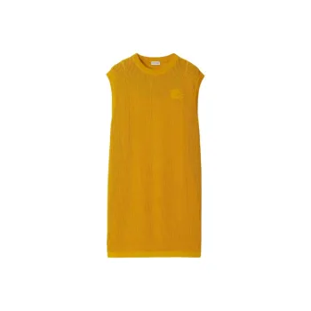Burberry Ekd Embroidered Crewneck Dress