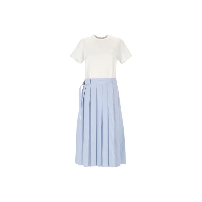 Sacai Pleated Midi Dress-0